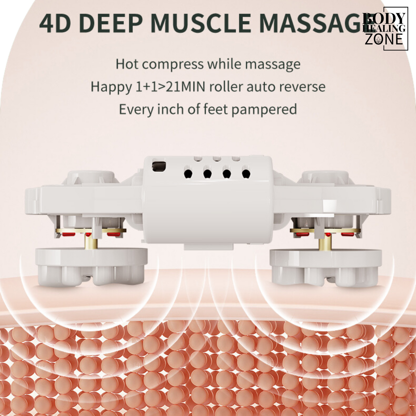 Body Healing Zone - Mini Foot Shiatsu Heat Massager